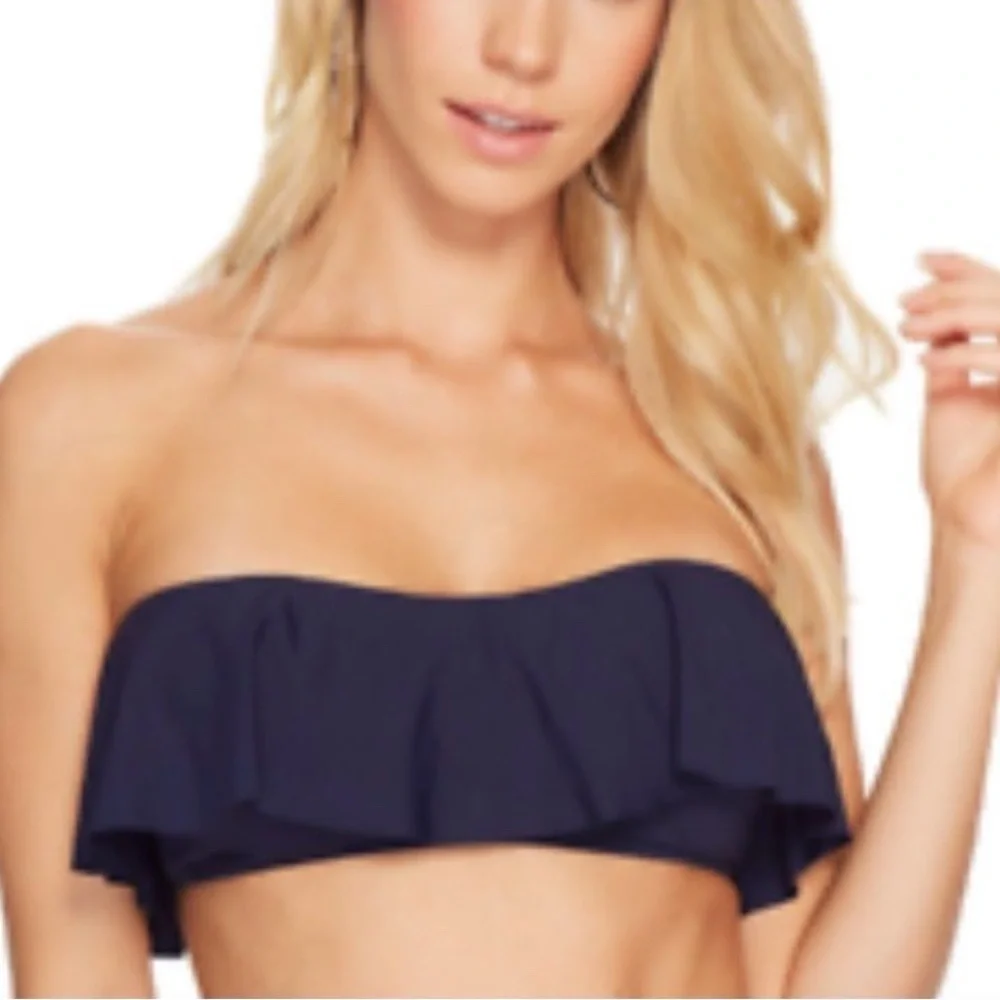 L Space Monica Wise Women Bikini Blue Lynn Tube Top Swimwear Small Swim NEW. 821